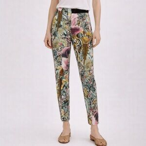 Maison Scotch Tropical Jungle Print Slim Pants – Size 2